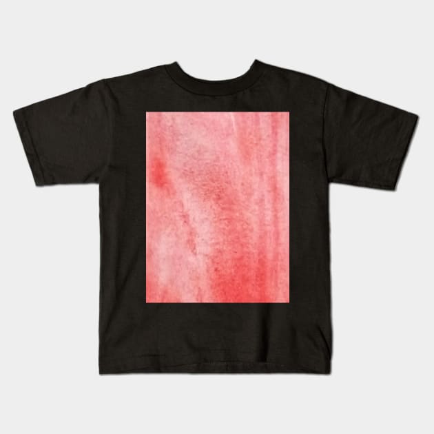 Red watercolor gradient design Kids T-Shirt by Artistic_st